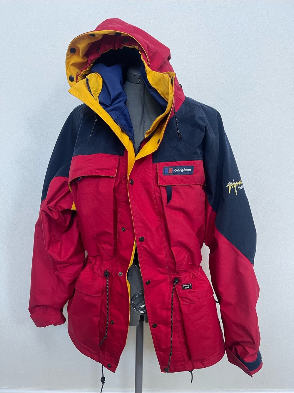 Berghaus Mera Peak Goretex Men’s Red and Navy Waterproof Jacket